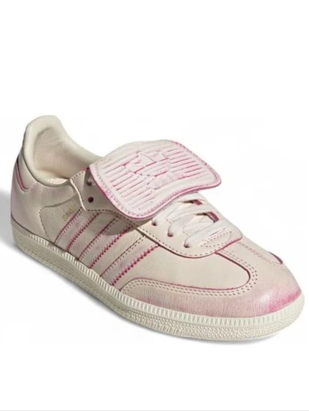 Adidas Samba LT Sneakers Distressed Crew White/Shock Pink - Picture 10 of 10